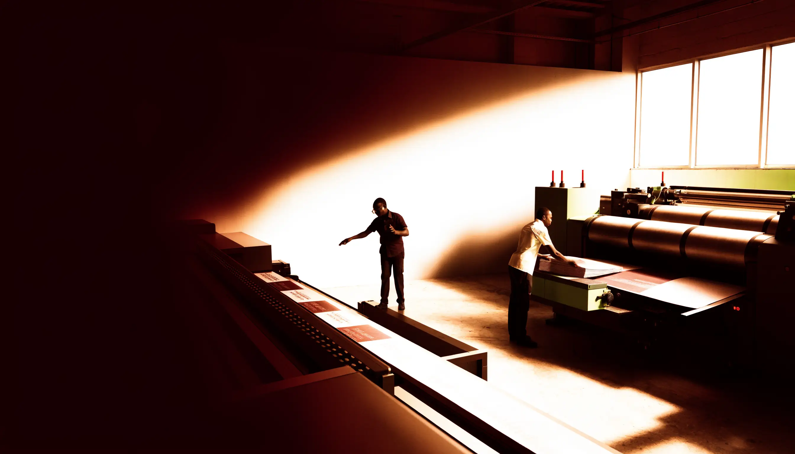 KAXON print production floor